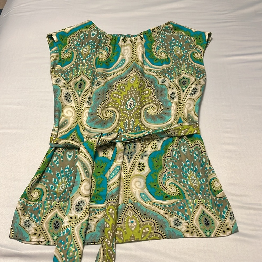 Etcetera, Size 6 Multi-Colored Sleeveless Tunic